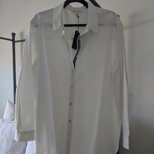 NWT White Button-down Shirt